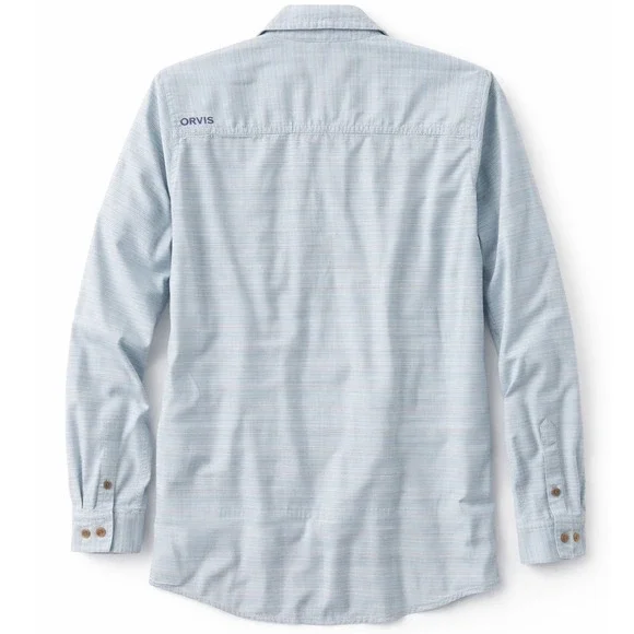 Orvis Womens Button Down Shirt Lot of 2 Plaid and Blue Long Sleeve Tops Small - Picture 5 of 13